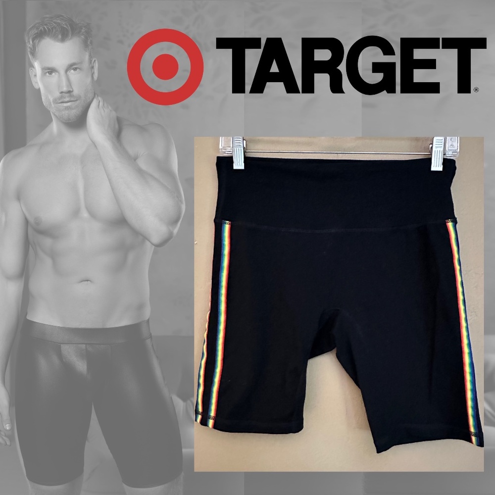 Target Pride Limited Edition Bike Shorts Small 28-32 Gently worn 8" inseam